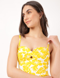 Polyamide Mix Shoulder Straps Bikini Top