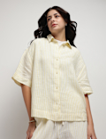 Pure Linen Stripes Shirt
