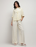 Pure Linen Stripes Shirt
