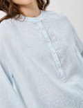 Linen-Rich Embroidered Tunic