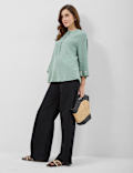 Linen-Rich Embroidered Tunic