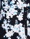 Print Long Sleeve Safari Linen Shirt