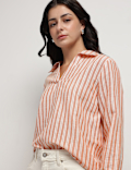 Linen Rich Relaxed Fit Bengal Stripes Shirt