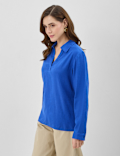 Linen Rich Longline Tunic Shirt