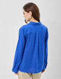 Linen Rich Longline Tunic Shirt