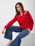 Linen Rich Longline Tunic Shirt