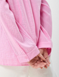 Linen Rich Longline Tunic Shirt