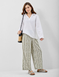 Linen Rich Longline Tunic Shirt
