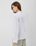 Linen Rich Longline Tunic Shirt