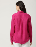 Pure Linen Spread Collar Shirt