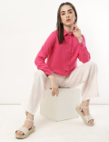 Pure Linen Spread Collar Shirt