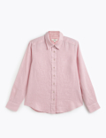 Regular Fit Pure Linen Polka Dot Shirt