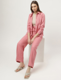 Pure Linen Spread Collar Shirt