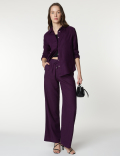 Pure Linen Spread Collar Shirt