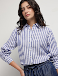 Pure Linen Bengal Stripes Shirt