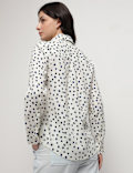 Pure Linen Polka Dots Shirt