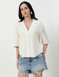 LINEN RICH RELAXED SHORT SLEEVE SHIRT