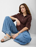 Linen Rich Cropped Shirt