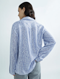 Linen Rich Plain Spread Collar Top