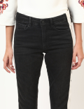 Cotton Mix Plain Slim Fit Jeans