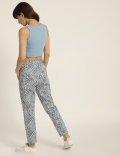 Cotton Mix Printed Regular Fit Trouser