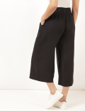Linen Mix Plain Regular Fit Palazzo
