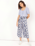 Pure Lyocell Printed Regular Fit Culottes