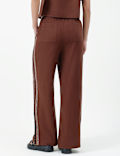 Linen Rich Plain Relaxed Fit Trousers