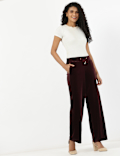 Velour Wide Leg Jogger