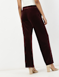 Velour Wide Leg Jogger