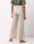 Pure Linen Wide Leg Trousers