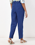 Linen Rich Paperbag Tapered Trousers