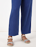 Linen Rich Paperbag Tapered Trousers