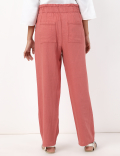 Linen Rich Paperbag Tapered Trousers