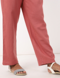 Linen Rich Paperbag Tapered Trousers
