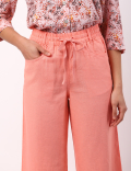 IBF Linen Viscose Wide Leg Trouser