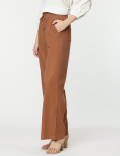 Linen Rich Wide Leg Trousers