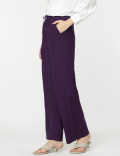 Linen Rich Wide Leg Trousers