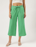 Linen Rich Wide Leg Trousers