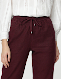 Linen Rich Straight Leg Trousers