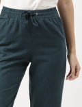 Linen Rich Straight Leg Trousers