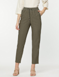 Linen Rich Straight Leg Trousers