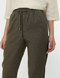 Linen Rich Straight Leg Trousers