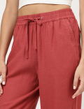 Linen Rich Straight Leg Trousers