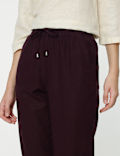 Linen Rich Straight Leg Trousers