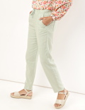 Linen Rich Straight Leg Trousers
