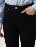 Cotton Mix Plain Flared Fit Jeans