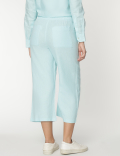 Linen Rich Wide Leg Relaxed Pants