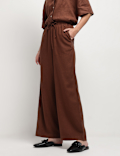 Linen Rich High Rise Trousers