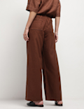Linen Rich High Rise Trousers